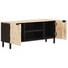 vidaXL TV Cabinet with Shelf White Wash Finish 105 x 33.5 x 46 cm