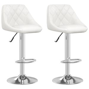 vidaXL Bar Stool | Set of 2 | White