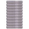 vidaXL Sauna Towels "FROGN" 10 pcs Grey 80x200 cm 360 gsm