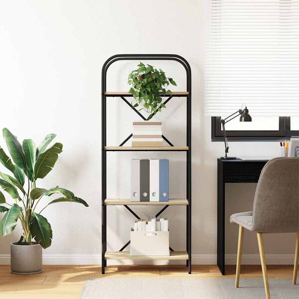 vidaXL Bookshelf Sonoma Oak 60 x 30 x 146 cm Engineered wood