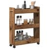 vidaXL Cabinet with Wheel Old wood 60 x 22 x 79 cm Engineered Wood