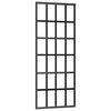 vidaXL Sliding Door ESG Glass and Aluminium 76x205 cm Black
