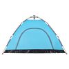 vidaXL Camping Tent 4-Person Blue Quick Release
