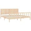 vidaXL Bed Frame without Mattress 200x200 cm Solid Wood Pine