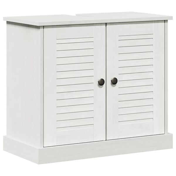 vidaXL Sink cabinet VIGO White and Antique White 68 x 34 x 59 cm