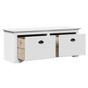 vidaXL Hallway Bench BODO White 114x40x45 cm