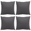 vidaXL Sofa Cushions 4 pcs Anthracite 50x50 cm Fabric