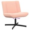vidaXL Swivel Chair Pink 63 x 75 x 76 cm Sheepskin