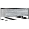 vidaXL TV Cabinet Grey Sonoma 100x34.5x40 cm Engineered Wood and Metal