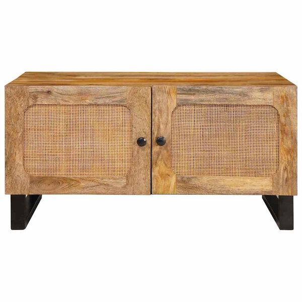 vidaXL Coffee Table Natural 80 x 50 x 40 cm Solid Mango Wood