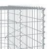 vidaXL Gabion Basket with Cover 650x100x200 cm Galvanised Iron