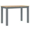 vidaXL Dining Table Panama Grey 112x60x75 cm Solid Wood Pine