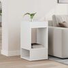 vidaXL End Table White 30 x 30 x 56 cm Engineered Wood