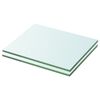 vidaXL Shelves 2 pcs Panel Glass Clear 20x20 cm