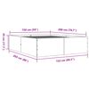 vidaXL Bed Frame without Mattress Grey Sonoma 150x200 cm King Size