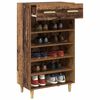 vidaXL Shoe Cabinet Plain Old Wood 60 x 35 x 105 cm Engineered Wood