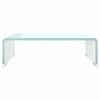 vidaXL TV Stand/Monitor Riser Glass Green 40x25x11 cm