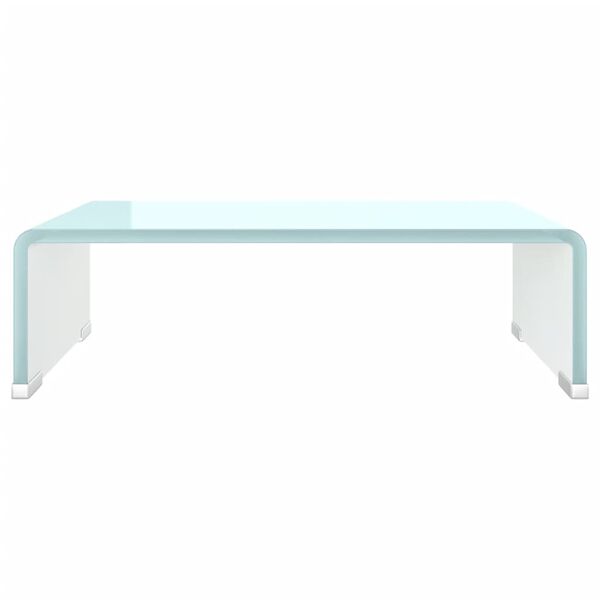vidaXL TV Stand/Monitor Riser Glass Green 40x25x11 cm