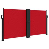 vidaXL Retractable Side Awning Red 120x1000 cm