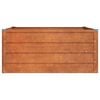 vidaXL Garden Raised Bed Rusty 100x100x45 cm Corten Steel