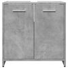 vidaXL Bathroom Sink Cabinet Concrete Grey 60x33x60 cm Engineered Wood