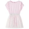 Kids'Dress with Ruffles Light Pink 140