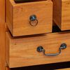 vidaXL Chest of Drawers Natural 45 x 35 x 100.5 cm Solid Mahogany Wood