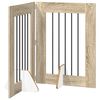 vidaXL Foldable Dog Gate with Stands 2 pcs Sonoma Oak 120.5 cm