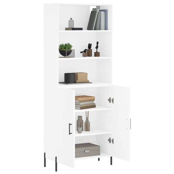 vidaXL Highboard White 69.5x34x180 cm Engineered Wood
