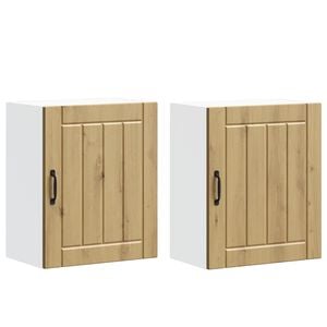 vidaXL Kitchen Wall Cabinets 2 pcs Lucca Artisan Oak Engineered Wood
