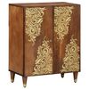 vidaXL Bathroom Cabinet Set with Drawer 3 pcs Honey Brown and Gold
