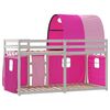 vidaXL Bunk Bed without Mattress Pink 90x200 cm Solid Wood Pine