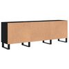 vidaXL TV Cabinet Black Oak 150 x 30 x 50 cm Engineered Wood