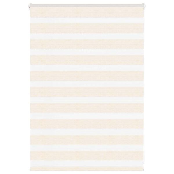 vidaXL Zebra Blind Marble Beige 95x100 cm Fabric Width 90.9 cm Polyester