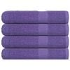 vidaXL Towels 4 pcs "FROGN" Purple 100x200 cm 100% Cotton