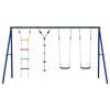 vidaXL Outdoor Swing Set with Swings. Ladder. Disc Swing