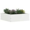 vidaXL Lawn Edging White 40 x 40 x 13 cm Steel