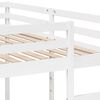 vidaXL Triple Bunk Bed Frame White 200x200/80x200 cm Solid Wood Pine