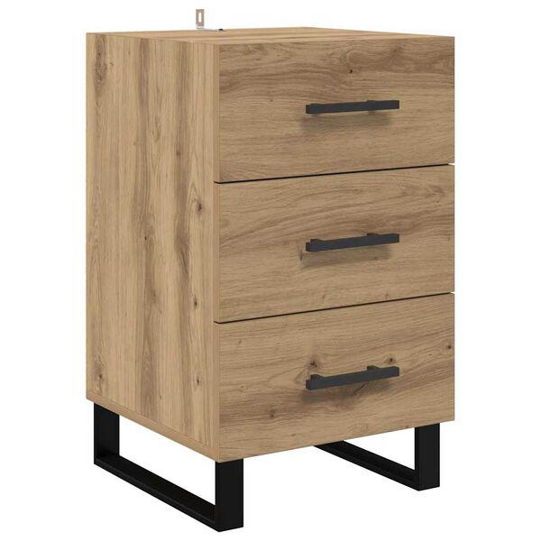 vidaXL Bedside Cabinet Artisan Oak 40 x 40 x 66 cm Engineered Wood
