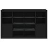 vidaXL Sideboards with LED Lights 3 pcs Black Engineered Wood