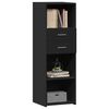 vidaXL Highboard Black 40x42.5x124 cm Engineered Wood