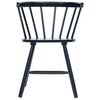 vidaXL Dining Chairs 4 pcs Black Solid Rubber Wood