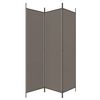 vidaXL 3-Panel Room Divider Anthracite 150x220 cm Fabric