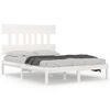 vidaXL Bed Frame without Mattress White 120x190 cm Small Double Solid Wood