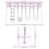vidaXL Outdoor Swing Set with Swings and Ladder
