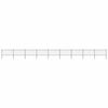 vidaXL Garden Fence with Spear Top Steel 1506x100 cm Black