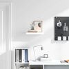 vidaXL Floating Wall Shelf High Gloss White 50x23x3.8 cm MDF