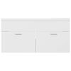 vidaXL Sink Cabinet with Built-in Basin White Engineered Wood