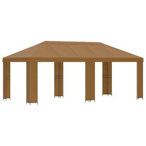 vidaXL Garden Gazebo 6 x 3 m Beige Polyester and Steel 190