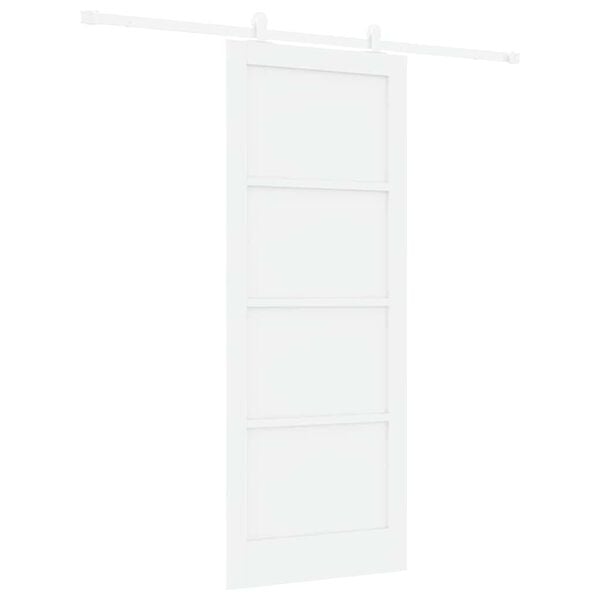 vidaXL Sliding Door ORKDAL White 83 x 211 cm Solid Pine Wood